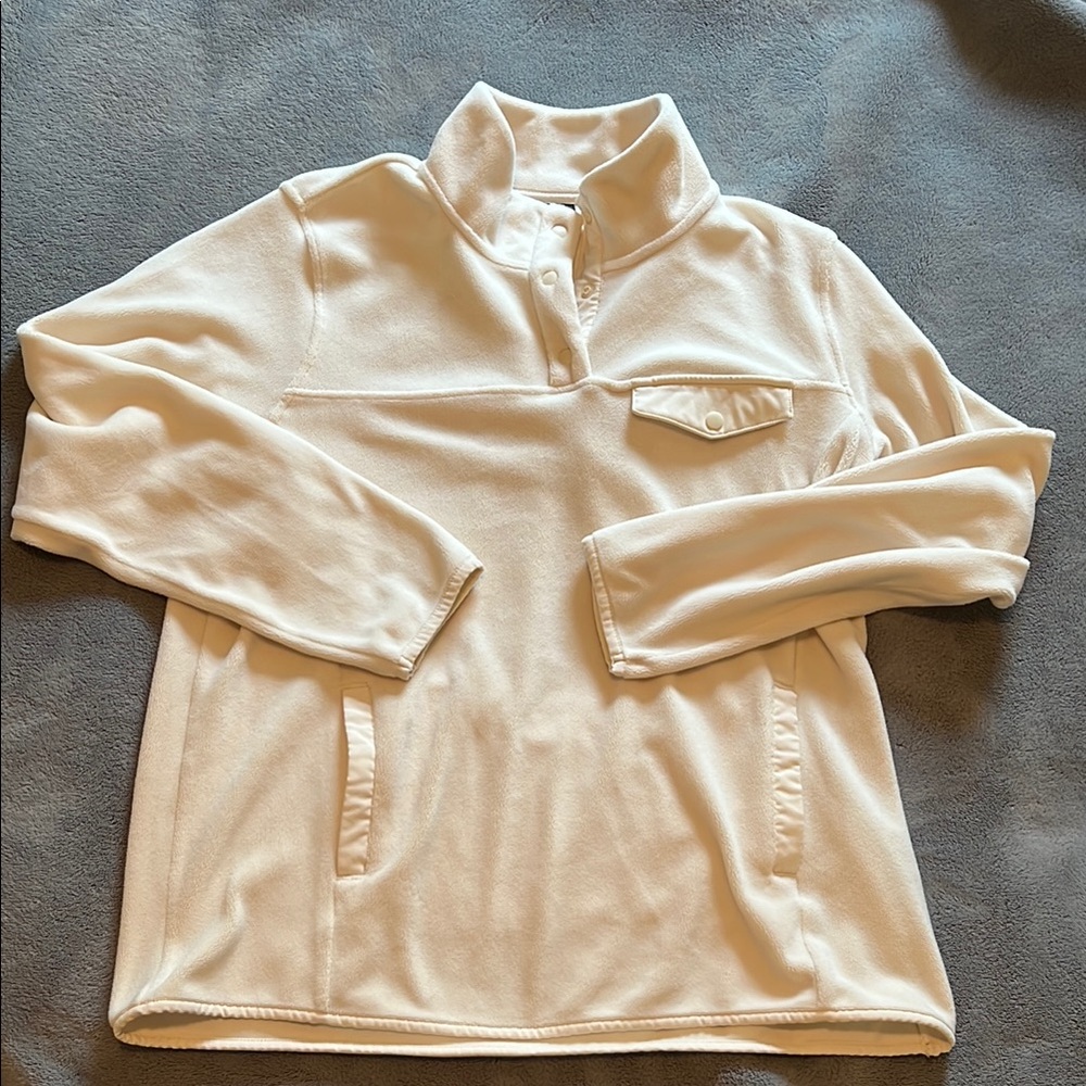 32 Degrees Cream Fleece Pullover